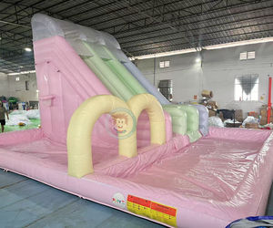 Nouveau design intérieur <span class=keywords><strong>petit</strong></span> château gonflable <span class=keywords><strong>rose</strong></span> gonflable mariage cavalier château <span class=keywords><strong>trampoline</strong></span> adapté aux enfants adultes - Product Image 2