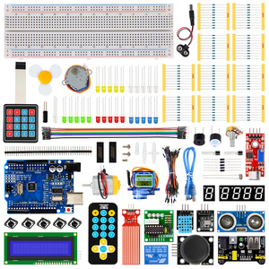 Với hướng dẫn Starter <span class=keywords><strong>Kit</strong></span> bao gồm Breadboard 1602 IIC Jumper dây Set R3 cho arduinokit complet Uno R3 <span class=keywords><strong>Kit</strong></span> - Product Image 1