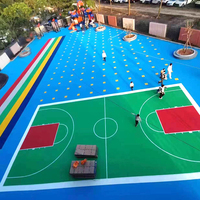 30,48x30,48cm Verbesserte Doppelschicht-Gitter-PP-Verriegelungs-Bodenfliesen für Tennis Volleyball Badminton