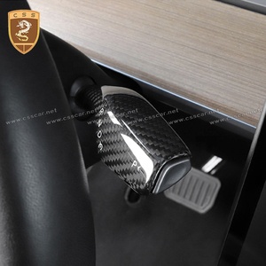 Neuankömmling Carbon Fiber Steering Shift Paddel abdeckungen für Tesla Model 3 Model <span class=keywords><strong>Y</strong></span> Paddle Shift Cover - Product Image 2
