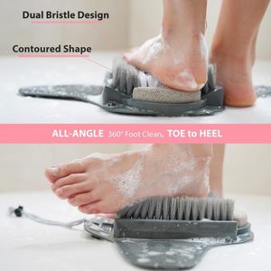 Premio pietra pomice doccia Scrubber tappetino esfoliante strumento per la pulizia levigante rimuovendo la pelle morta e il callo del piede - Product Image 2