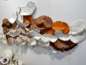 Venta al por mayor única 3D de medios mixtos tela decoración de la pared diseños de pintura accesorios para el hogar instalación de arte de la pared - Product Image 2