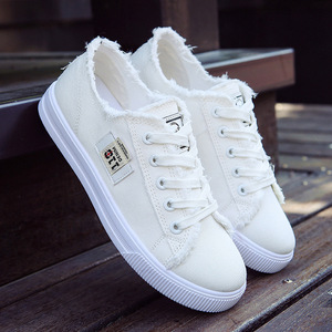Nuevos zapatos de lona para mujer, zapatos blancos para primavera y verano, zapatos planos deportivos para estudiantes - Product Image 3