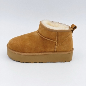 Giày bốt nữ cổ cao mùa đông chống trơn trượt, thoải mái và ấm áp, kiểu dáng cổ điển, chất liệu da, kiểu Uggs - Product Image 5