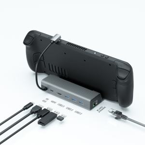 Station d'accueil vapeur à 5 ports <span class=keywords><strong>4K</strong></span> @ 60Hz avec Station d'accueil vapeur HD-MI 2.0,100W USB-C Compatible avec <span class=keywords><strong>TV</strong></span>, moniteur - Product Image 1