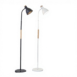 Lampe sur pied verticale réglable en hauteur, style nordique européen, en fer, LED blanc chaud, 90 CRI, 5000 lumens, pour salon - Product Image 3