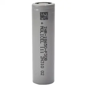 正品Molicel INR-18650 P30B 3000毫安时30A高放电锂离子可充电电池MOLI 18650 P1830B 3.7V用于电池组