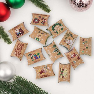 New Design Sweet <strong>Pillow</strong> Event Party Candy Cookie Shape Small Paper Box for Kids <strong>Christmas</strong> <strong>Pillow</strong> Box - Product Image 3