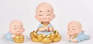 Mini figurines religieux de noël, en résine, jolies figurines bouddhiques, multi nouveauté