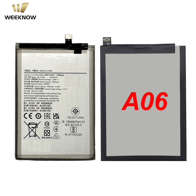 Weeknow Original Replacement Battery HQ-7160SS Battery for Samsung Galaxy A06 SM-A065F SM-A065F/DS Mobile Phone Battery