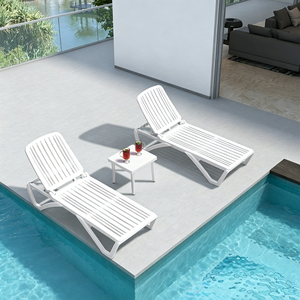 <span class=keywords><strong>Tavolino</strong></span> Laterale Minimalista in Plastica per Esterni, Ideale per Hotel, Piscina e <span class=keywords><strong>Spiaggia</strong></span> - Product Image 4