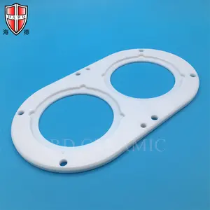 Advanced Ceramics Zirconia Ceramic Concrete Pump Spectacle Wear ZrO2 Plate Cutting Ring For Truck Mounted