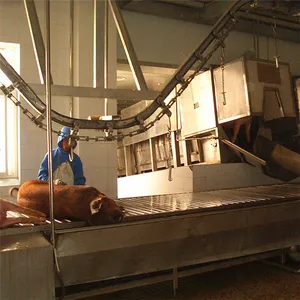 Otomatik et işleme domuz kesim ekipmanları domuz kasap Abattoir hattı