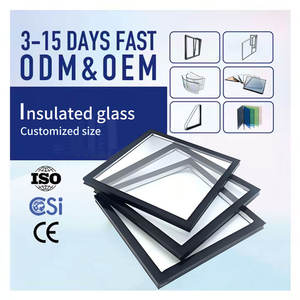 Porte et fenêtre en verre trempé à isolation thermique à faible émissivité, forme rectangulaire, pour mur-rideau de bâtiment - Product Image 1