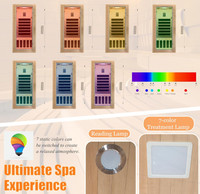 Sauna sec intérieur en bois de pruche personnalisé et économique pour 1 personne, panneaux chauffants infrarouges, sauna à domicile