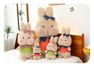 Peluche Coniglio Carino di Grandi Dimensioni, Cuscino Rotondo a Forma di Coniglio, Regalo di Compleanno con Imbottitura in Cotone PP per Lei - Product Image 3