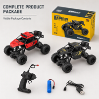 Voiture télécommandée tout-terrain électrique rechargeable à quatre roues motrices pour pilotes expérimentés
