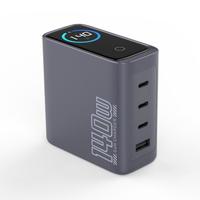 Chargeur USB C rapide GaN 140W, écran tactile, chargeur mural USB C 4 ports, adaptateur secteur pour ordinateur portable Dell XPS, iPhone, iPad Pro