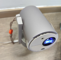 Mini projecteur portable avec Wifi et Bluetooth HD 1080P, support tout-en-un, prend en charge la projection latérale pour la chambre à coucher