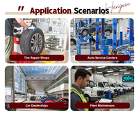 Paquete de Equipos para Taller de Reparación de Automóviles, Oferta Combinada de Balanceador de Ruedas Digital y Desmontadora de Neumáticos con Alineación de Ruedas 3D para Taller de Neumáticos