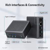 PC MINI OEM Baru Intel Celeron N2940 DDR4 Windows Linux SOC Intel Graphics 8+128GB WIFI 5