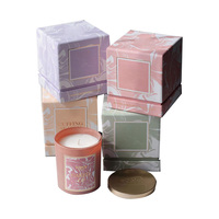 Boîtes rigides recyclables avec logo personnalisé, gaufrage, pelliculage mat et fermeture magnétique pour bougies, diffuseurs et éponges de luxe
