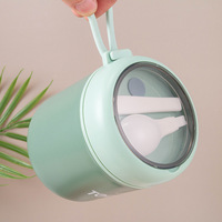 Boîte à lunch isotherme en acier inoxydable 304 avec couvercle en PP, capacité minimaliste, design portable et mini pour enfants, femmes et bureau
