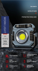 Hot-selling Rechargeable Repair <b>Working</b> <b>Light</b> Portable Power Bank Magnetic Base Multi-Angle Rotating <b>Working</b> <b>Light</b> - Product Image 4