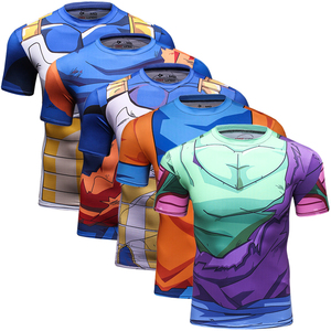 Custom 3D Stampa T-Shirt Z Super Saiyan Son Goku Anime Degli Uomini T Del Fumetto <span class=keywords><strong>di</strong></span> Modo Camicia - Product Image 6