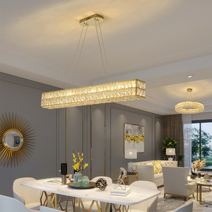 Lampadario di Lusso in Acciaio Inox con Cristalli K9, Moderna Lampada a Sospensione LED ad Anelli <span class=keywords><strong>per</strong></span> Soggiorno, Hotel, Camera da Letto e Ristorante - Product Image 3