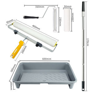Conjunto de Ferramentas Manuais Personalizadas para Construção e Pintura de Paredes com Rolo e Pincel com Cabo de Borracha - Product Image 6