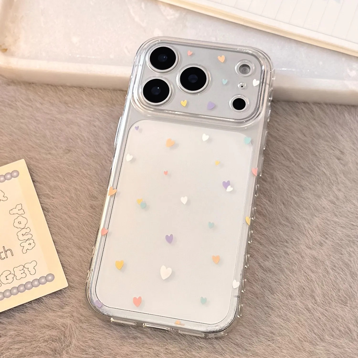 Colorful heart sticker