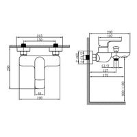 Robinet mural en laiton, mitigeur dissimulé pour hôtel, design classique, mitigeur bain/douche à levier unique pour salle de bain