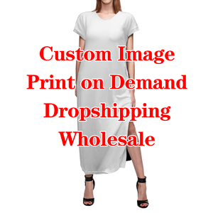 Presa di fabbrica 1 MOQ moda femminile Maxi abito marrone rossiccio modello tribale stampa donne personalità vestito accogliente antirughe - Product Image 5