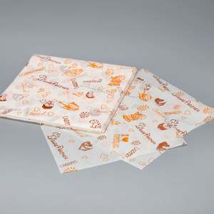 Custom Printed Greaseproof Food Wrapping <b>Paper</b> Sandwich Hamburger Deli <b>Wax</b> Coated <b>Paper</b> <b>Sheets</b> Manufacturers 30*30cm - Product Image 2