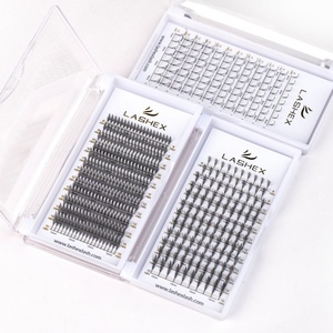 Lashex NOUVEAU 3D Anime Tour Cils Plateaux 0.05 0.07 C CC D Curve Nouvelle Tendance Anime Premade Fan Lashes Anime Elf Eyelash Extensions - Product Image 1