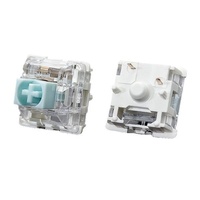 Interrupteur de clavier mécanique 3 broches linéaire tactile personnalisé compatible MX avec boîtier transparent pour clavier de jeu DIY