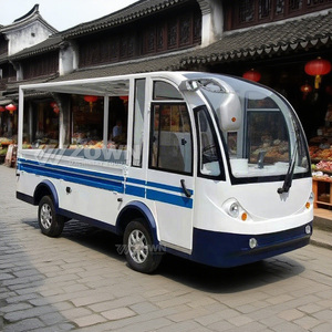 ZOWN <b>White</b> Blue Electric Service Truck Open <b>Cargo</b> Compartment For Scenic Daily Logistics Work - Product Image 1