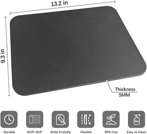 Supplier Chopping Board Wood Fiber Dishwasher Safe BPA Free Natural Pine Wood Fiber Cutting Board Without Hole - Product Image 3