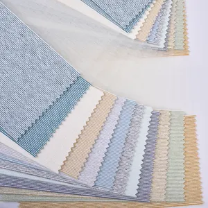 Manufacture Wholesale Sunscreen Horizontal Polyester Solid Zebra Roller Blind Fabrics For Window