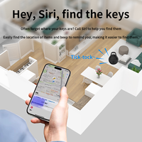 Pelacak Bluetooth Portabel Kompatibel dengan Find My iOS, GPS Anti Hilang untuk Kunci Mobil, Hewan Peliharaan, Dompet, dan Koper