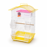Cage à oiseaux portable d'intérieur et d'extérieur en fer forgé, grande cage de villa, habitat durable pour perroquets et thrushes