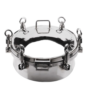 KQ SS304 316 thép không gỉ vệ sinh hình bầu dục/hình elip áp lực cao manway Bìa Gasket bể nước Vòng 20 inch cửa cống Bìa - Product Image 4