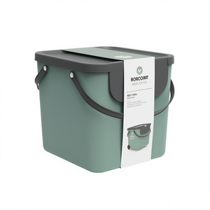 Rotho Waste Container Albula 30 L With Lid And Handle For <b>Kitchen</b> Use - Product Image 2