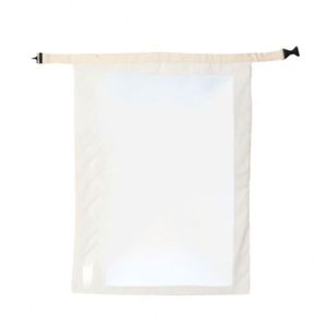 Sac à pain en coton biologique et lin réutilisable avec logo personnalisé, fermeture éclair, double compartiment pour conserver le pain frais, cadeau fait maison - Product Image 2