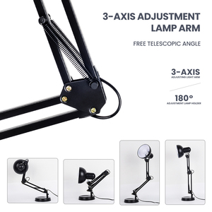 NUEVA Lámpara de Escritorio LED Flexible de 10W con Control Remoto, Brazo Largo Ajustable de 3 Ejes, 16 Colores de Luz RGBW, CA 85-265V, para Estudio y Lectura - Product Image 4
