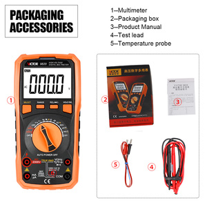 VICTOR-multímetro digital con pantalla de 2000 recuentos, multímetro de alta tensión y resistencia, testerTrue <span class=keywords><strong>RMS</strong></span>, 6000 V, AC/DC, 2000V, NCV - Product Image 6