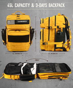 防水BSCIREACH ISOスポーツネオプレン45lバックパックモールフィットネス戦術メーカーMochilasSenderismoカップホルダー付き - Product Image 4