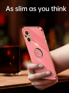 เคสฝาหลังสีทึบอุปกรณ์เสริมโทรศัพท์มือถือชุบแบบนิ่ม TPU นิ่มหรูหราสำหรับ A96 OPPO/<span class=keywords><strong>reno7z</strong></span> /oneplus Nord N20 5G ห่วงเคสโทรศัพท์ - Product Image 5