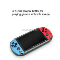 Konsol Game Genggam Mini Retro X7 8GB Layar HD 4,3 Inci, Konsol Permainan Saku, PC Genggam